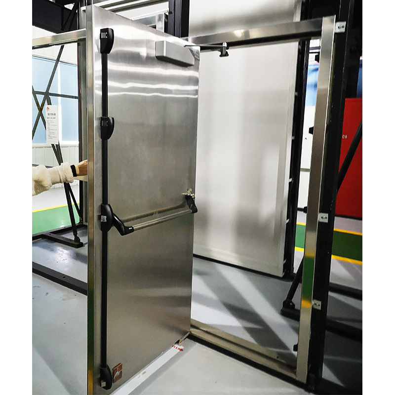 Stainless steel wind pressure resistant closed fire door