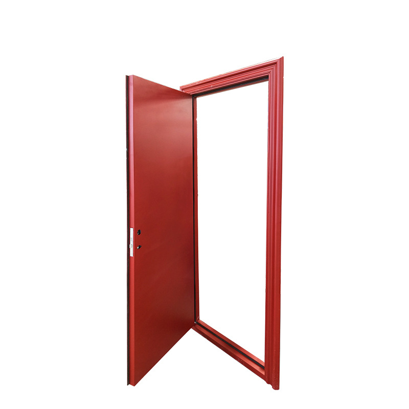 Steel wood grain anti-transfer fire door