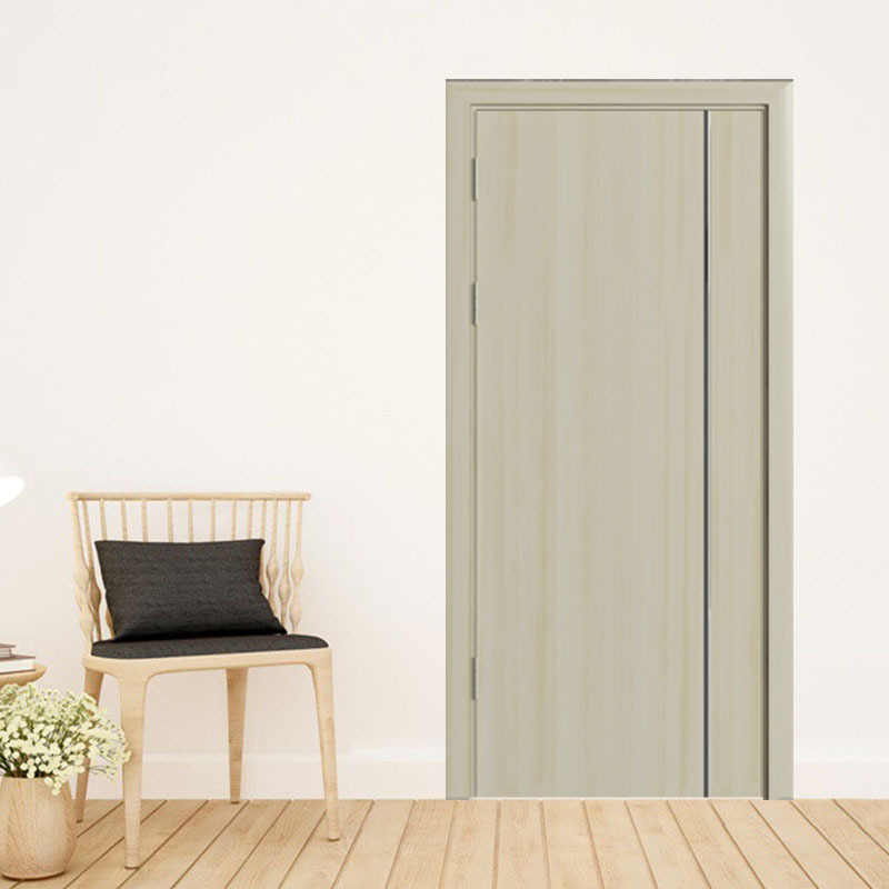 PVC wood veneer paint-free fire door