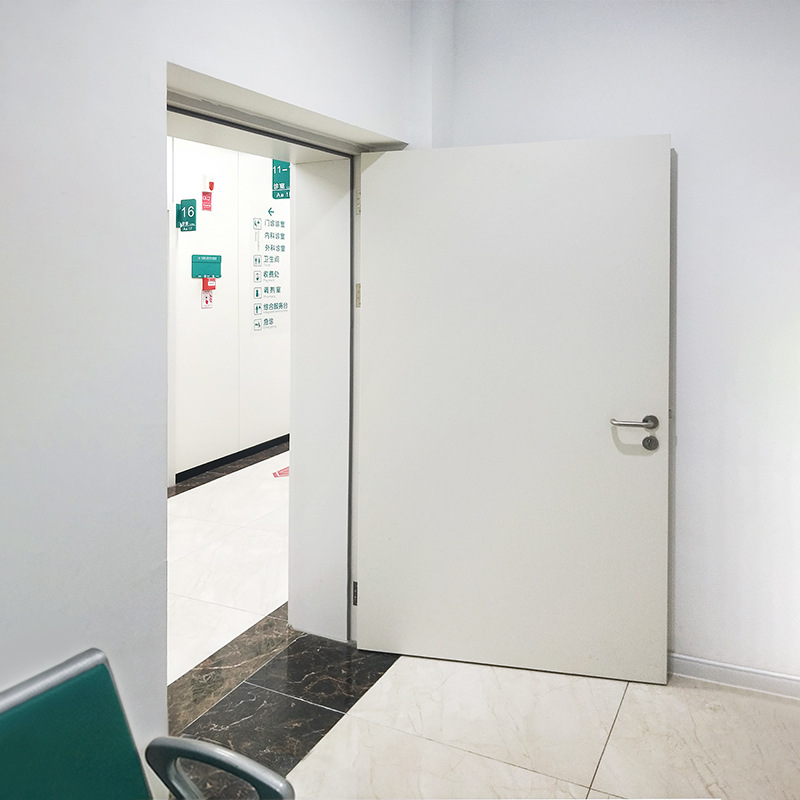 Medical clean steel fire door