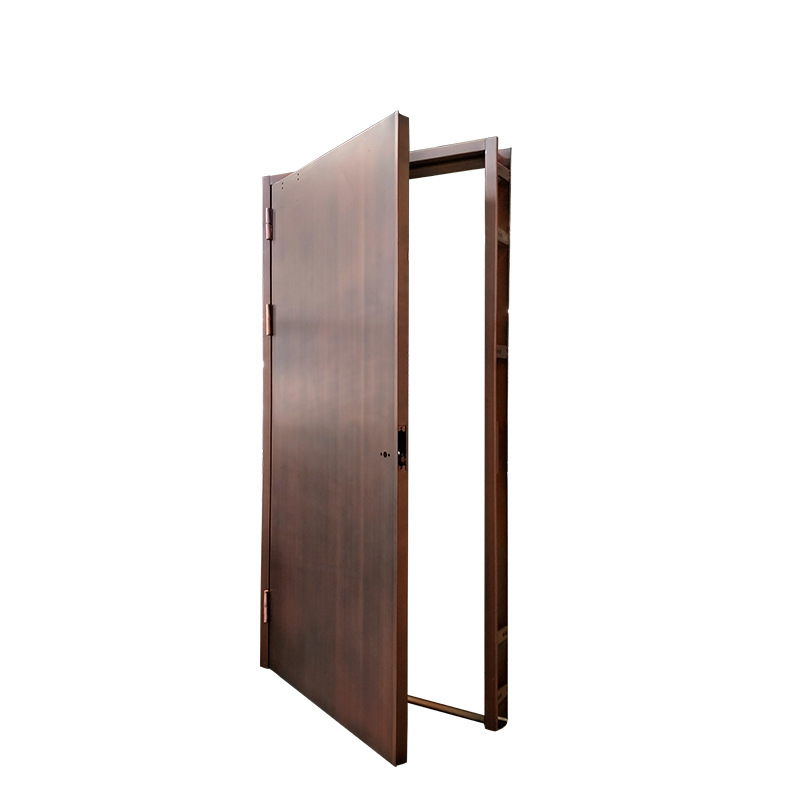 Steel wood grain anti-transfer fire door