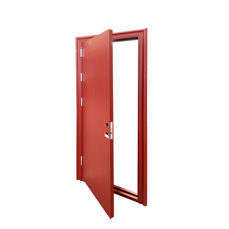 Steel wood grain anti-transfer fire door