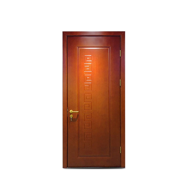 Shelter single opening wooden paint-free fire door