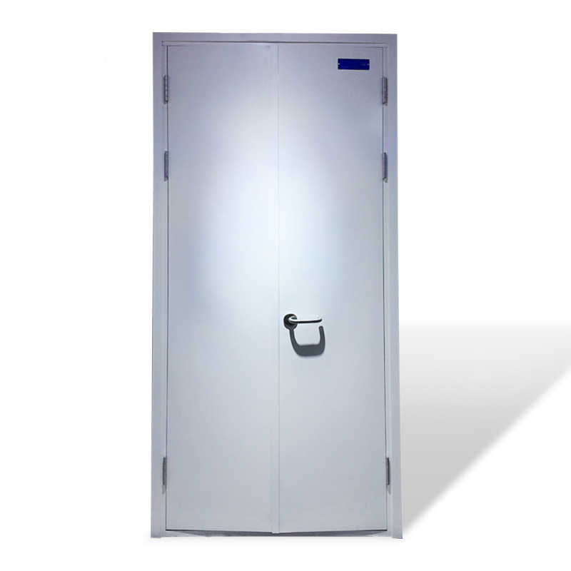 Single and double opening steel fire door