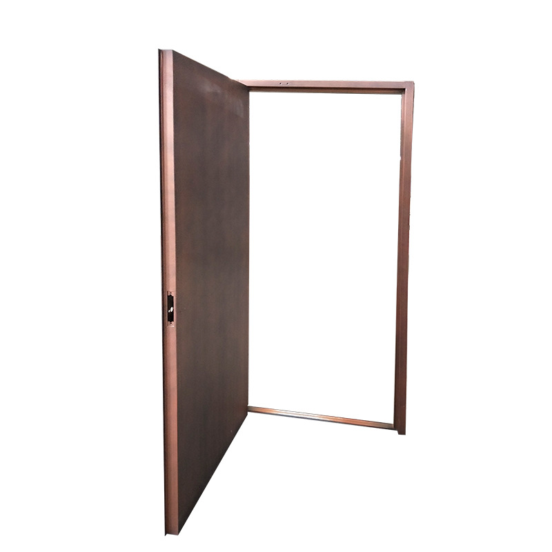 Steel wood grain anti-transfer fire door