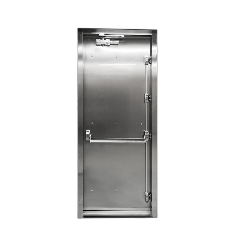Stainless steel wind pressure resistant closed fire door