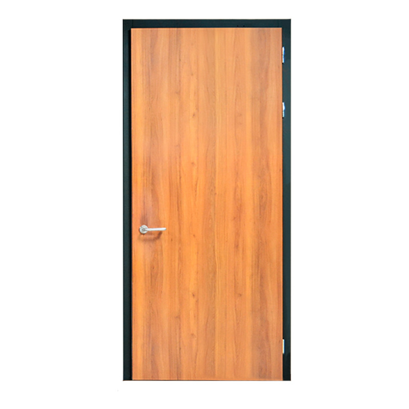 Conference room single open steel wood fire door