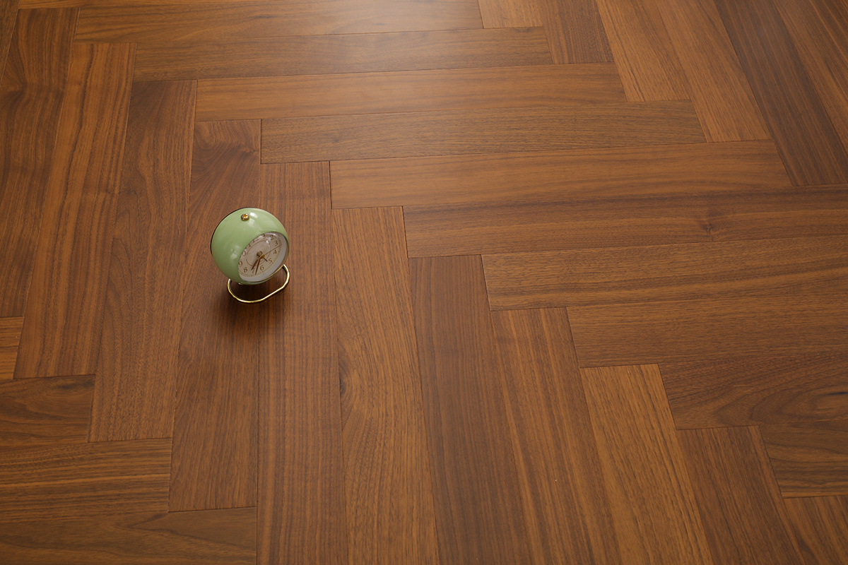 ARS602 Herringbone Black Walnut Multi-layer Flat Wood Flooring
