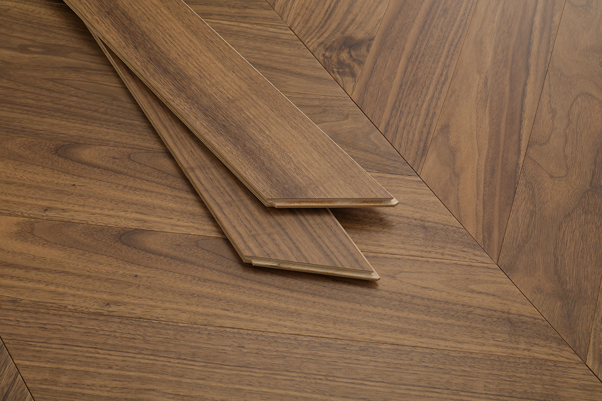 AYG5301 herringbone black walnut flat wood floor