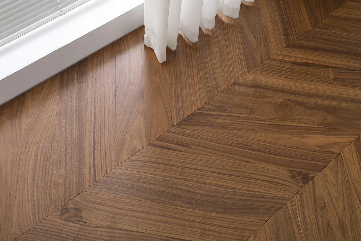 AYG5301 herringbone black walnut flat wood floor