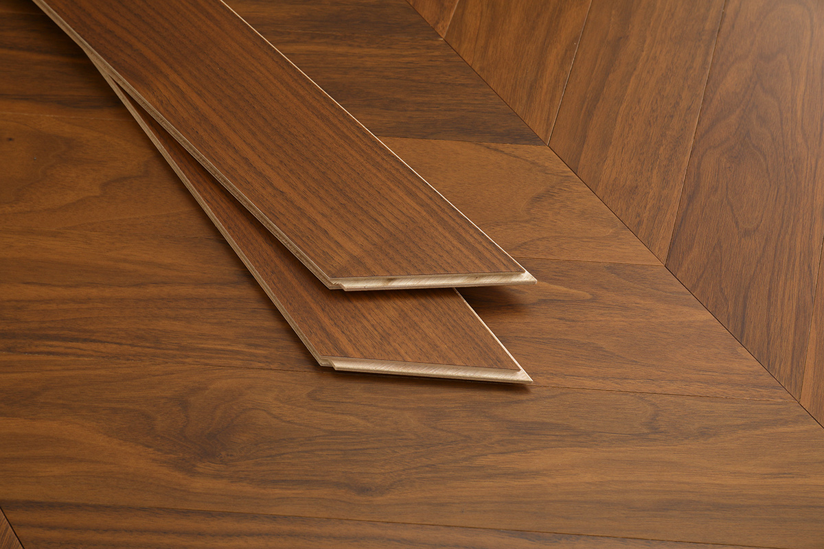 AYG5302 herringbone black walnut flat wood floor