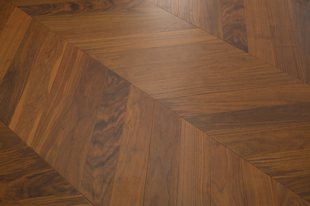 AYG5302 herringbone black walnut flat wood floor