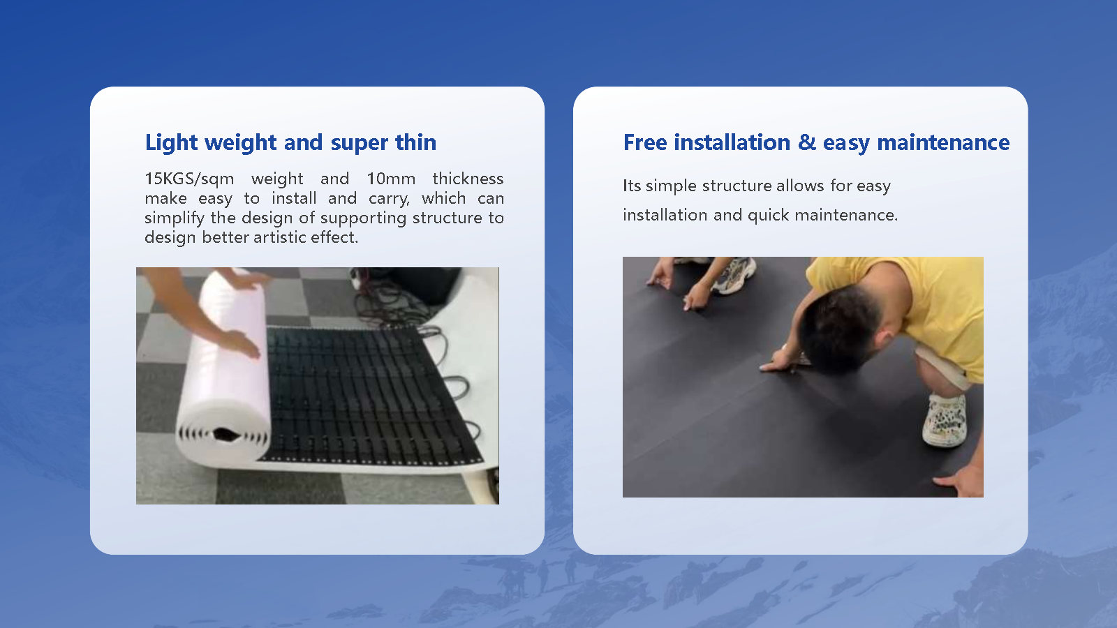 C1 Serise(LED Rolling Floor)