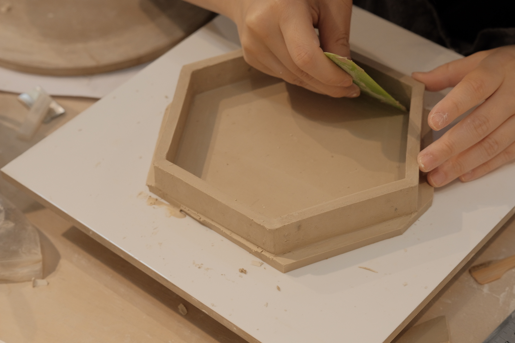  泥板成形 花器主題課