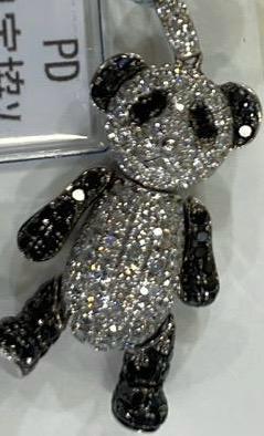 E4 Diamond Panda Pendant