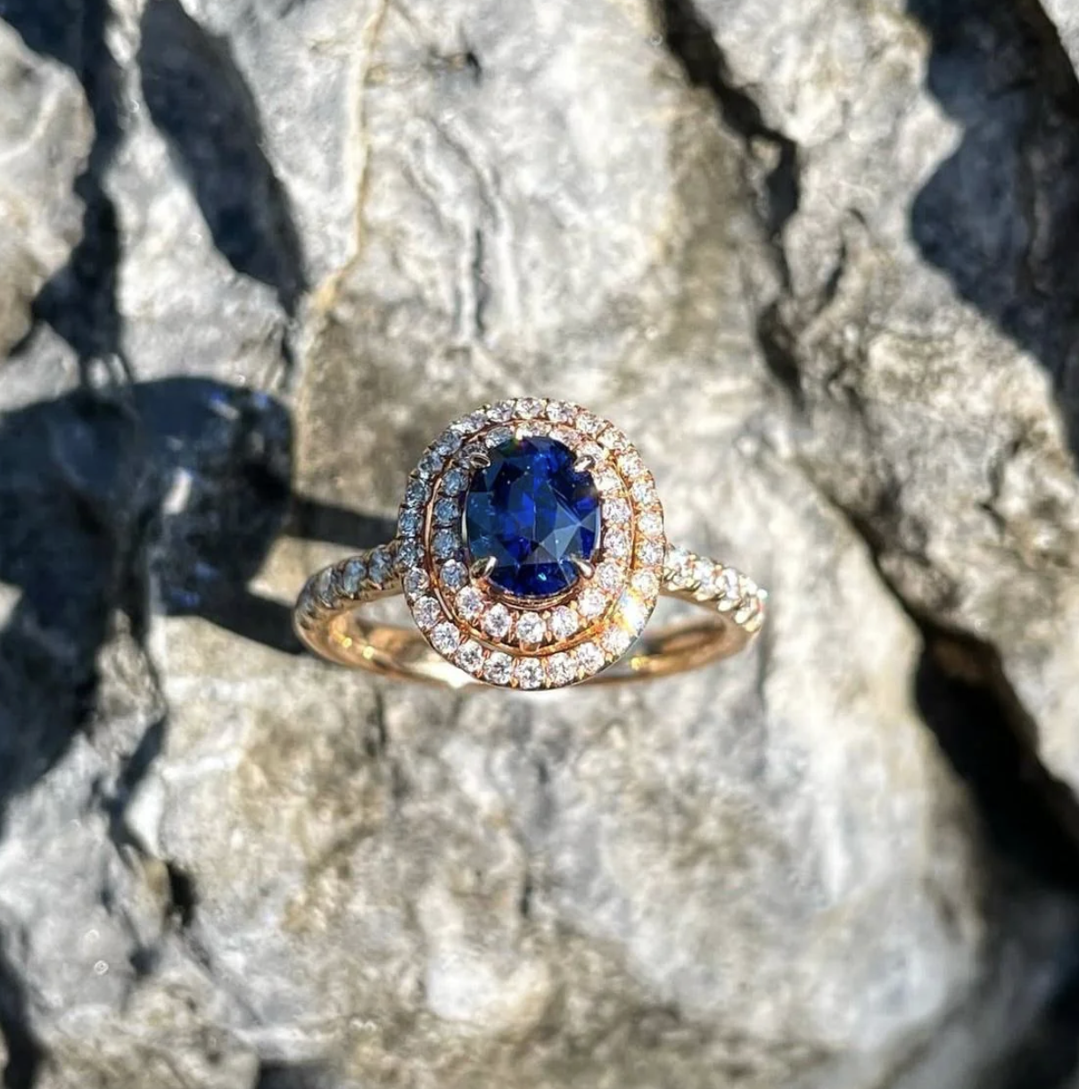 Classic Sapphire Diamond Ring