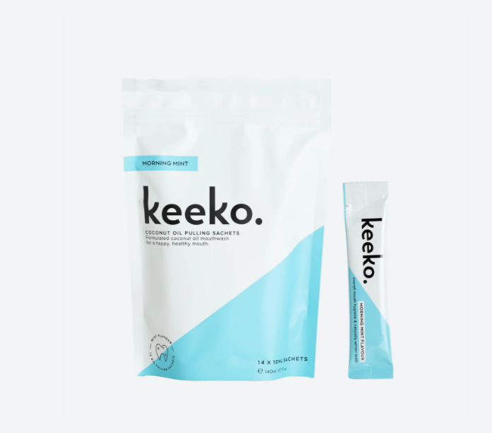 Morning Mint Oil Pulling Mouthwash Sachets