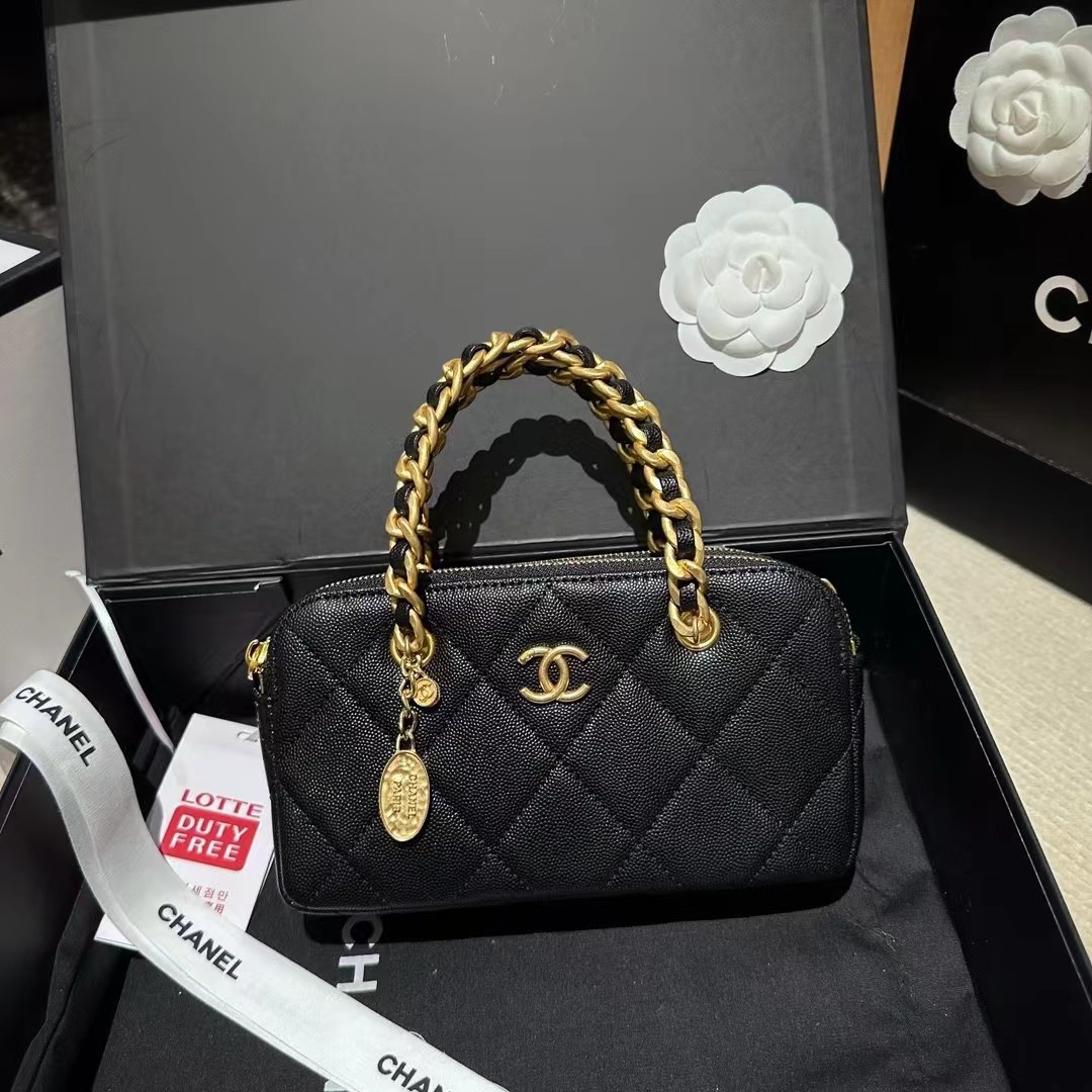 人気！【CHANEL】シャネル 23Kゴールドコインチェーンバッグ
