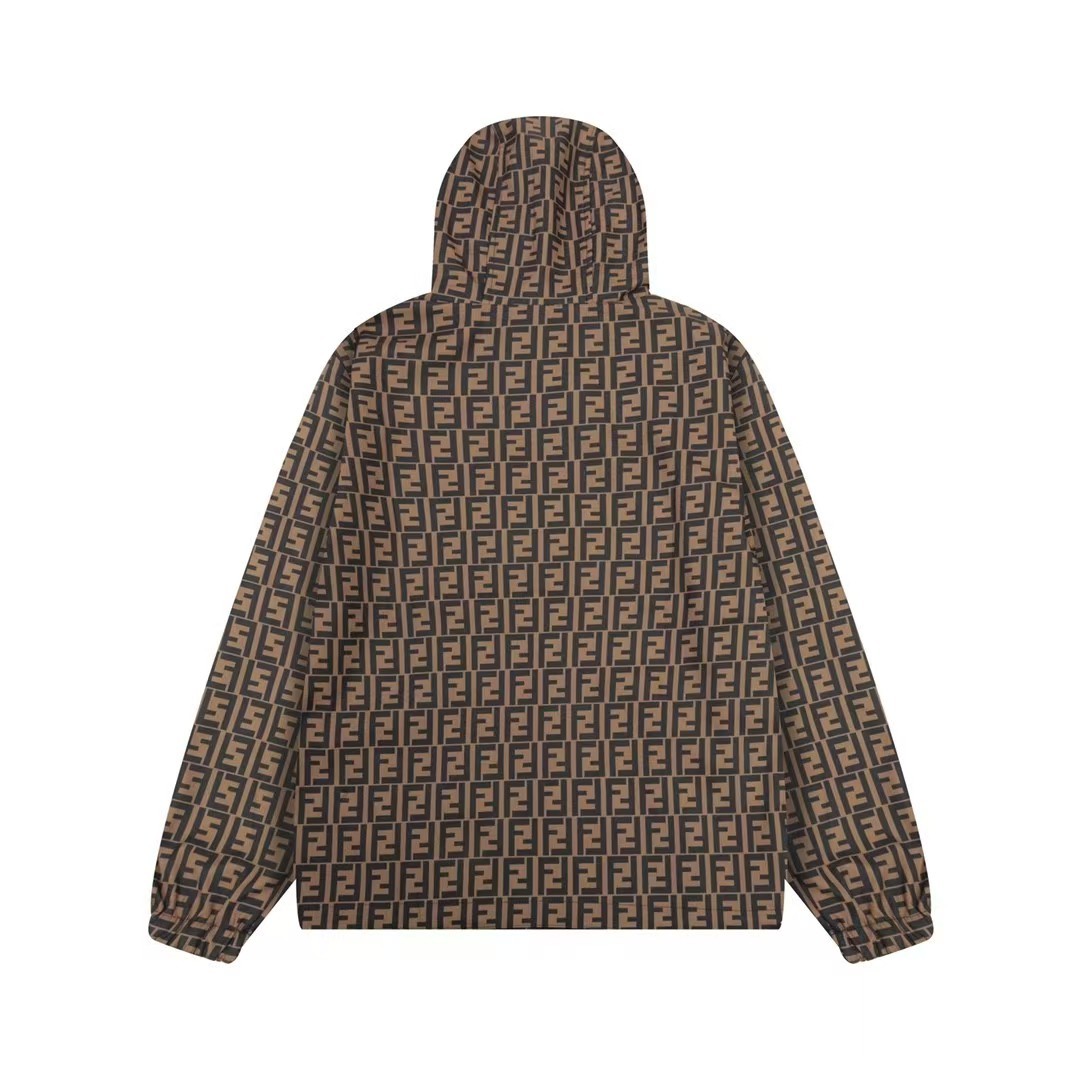 【FENDI 公式 旗艦店】フェンディ フーデッド ジャケット 男女兼用