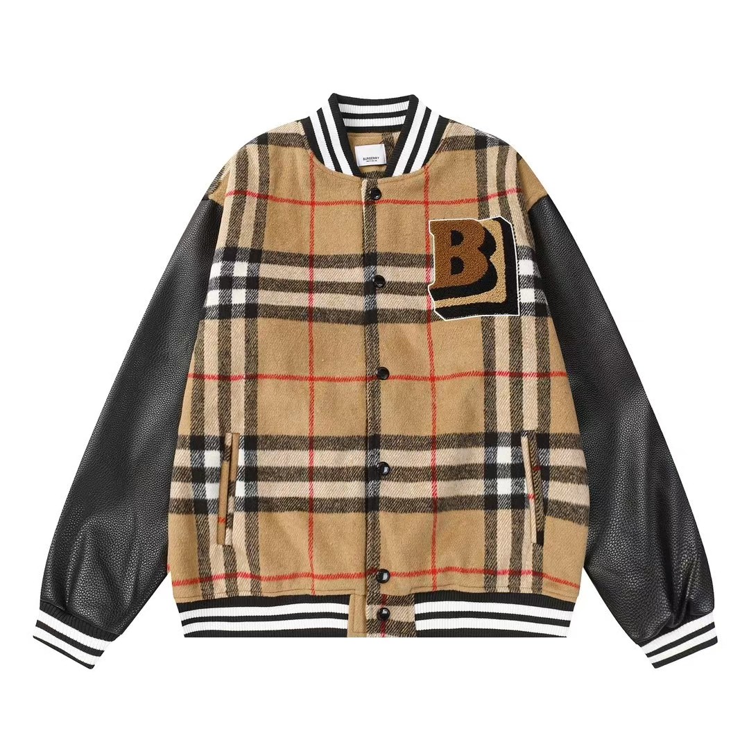 【BURBERRY旗艦店】（バーバリー）野球服のジャケット【男女兼用】