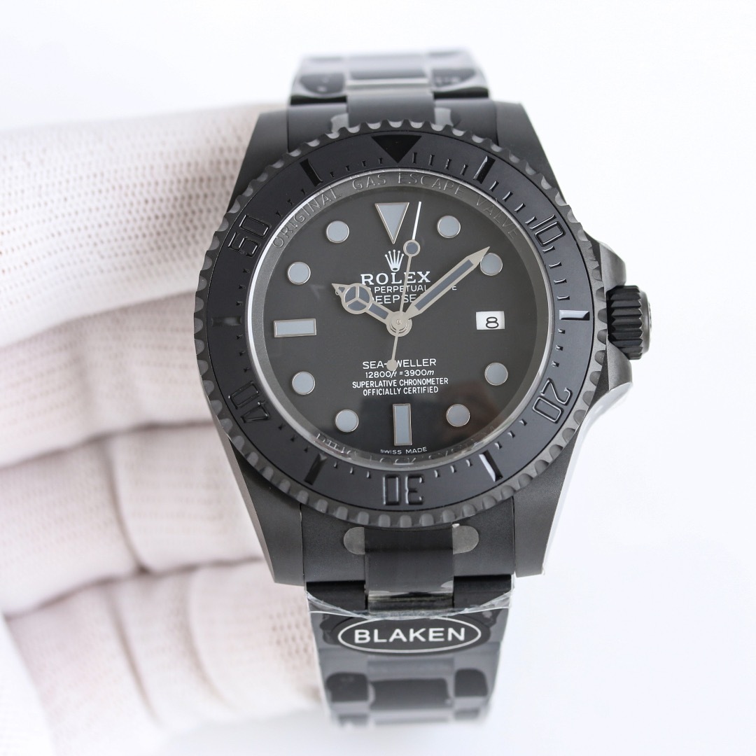 NEW 2025 ロレックス（スイスの腕時計ブランド）Rolex 44mm 鉄 黒水妖怪 大魔王 機械式時計