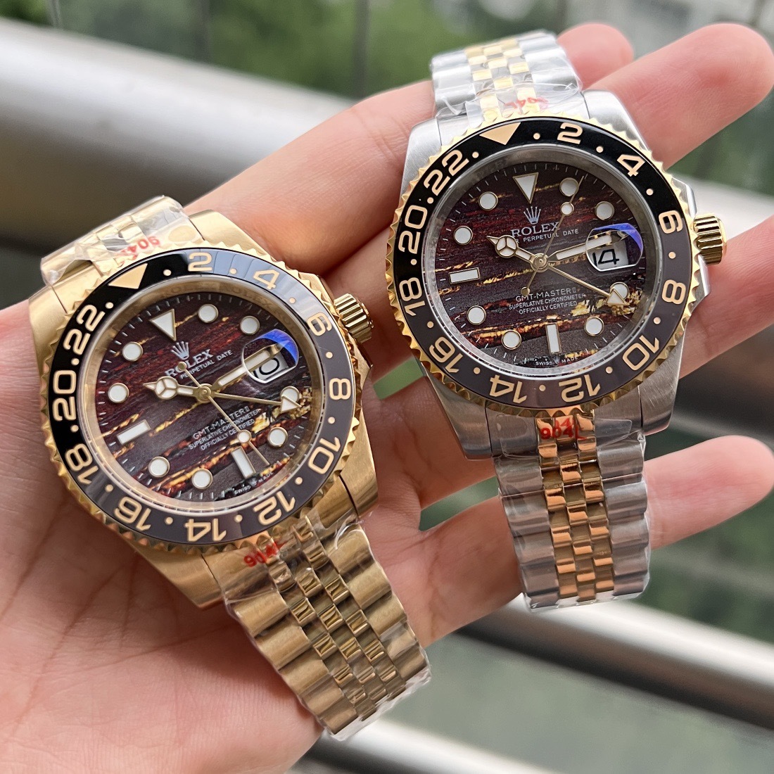 ROLEX 2025 ロレックスの機械式時計 GMTマスター II 40MM時計ソウルゴールド文字盤