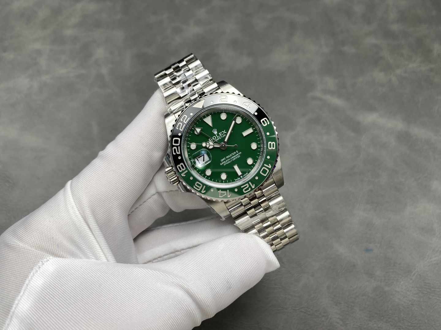 ROLEX 2025 グリニッジ GMT レフティモデル グリーンダイヤル機械式時計 40MM時計
