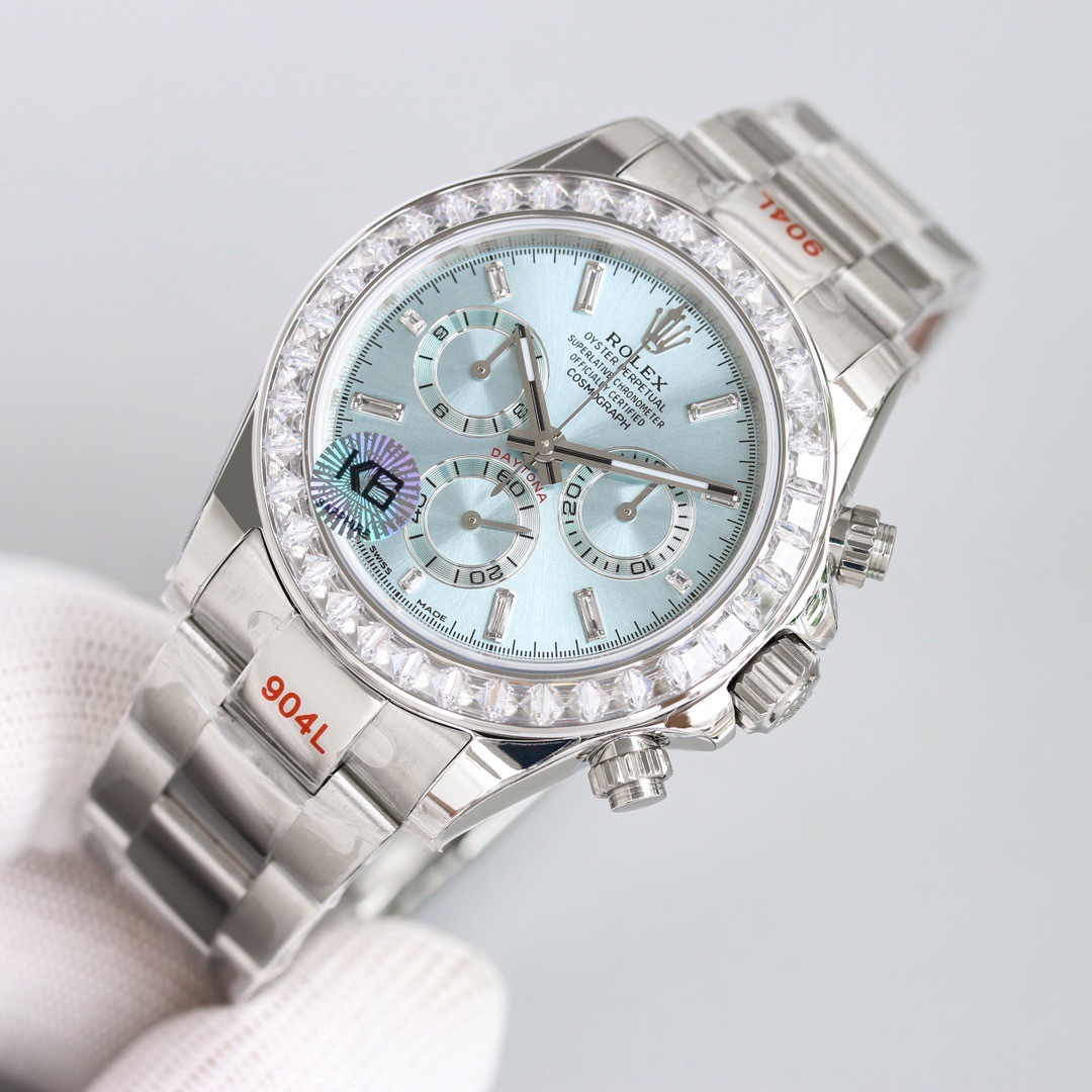 Rolex ロレックス 2025年新作 デイトナ 機械式腕時計 アイスブルー文字盤