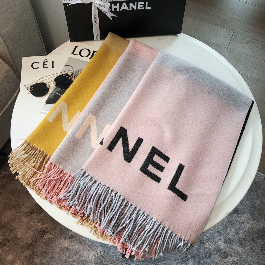 【CHANEL】（シャネル）リバーシブルスカーフ 6色