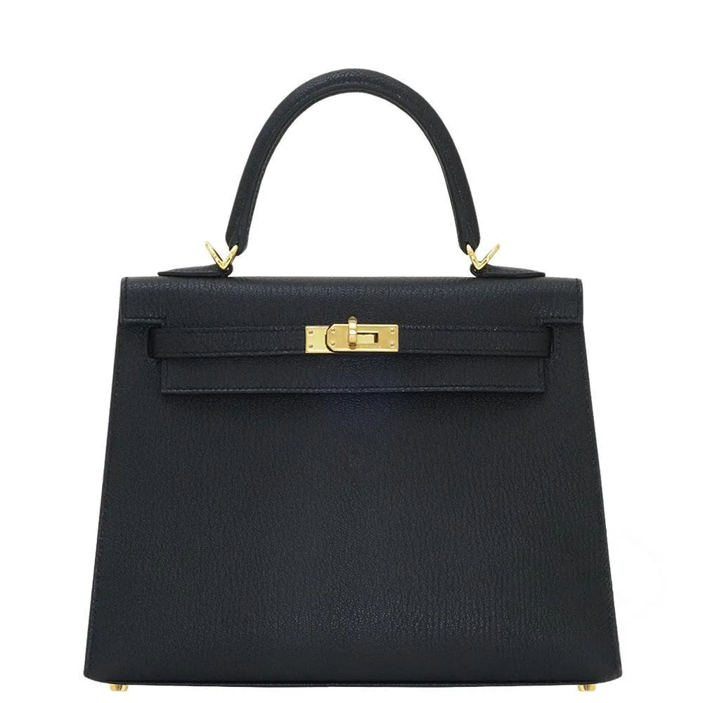【HERMES】エルメス ケリー 25CM シェーブル ゴールド金具