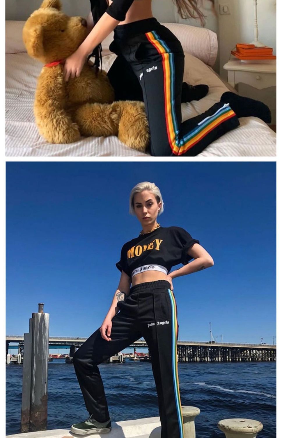 【PALM ANGELS】コートの2点セット、ご好評に付き再入荷！！【男女兼用】