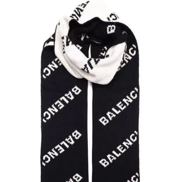 【BALENCIAGA】 バレンシア ウールスカーフ 30*180cm