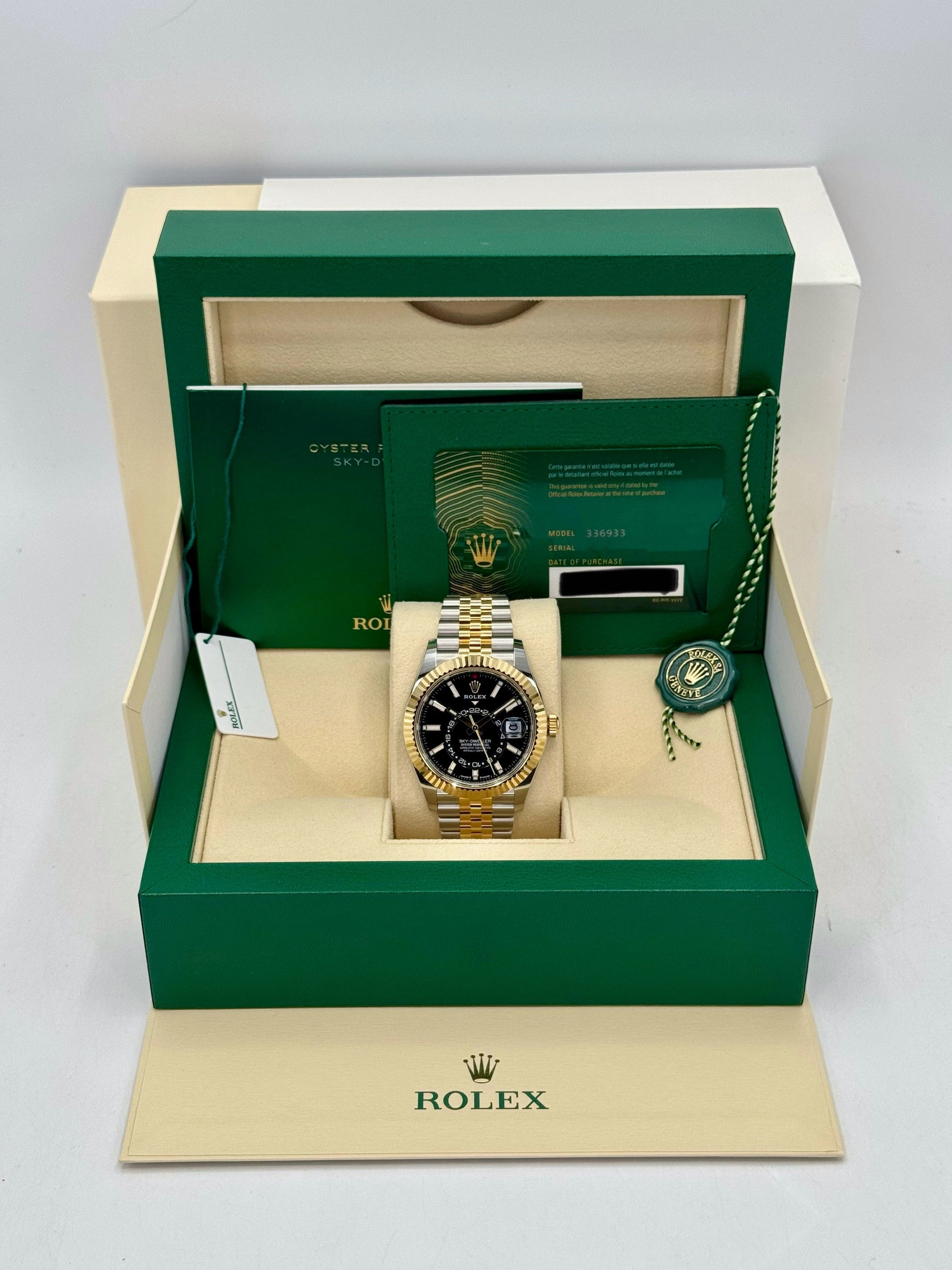 NEW 2025 ロレックス スカイドゥエラー 42mm 336933 ジュビリーブラックダイヤル
