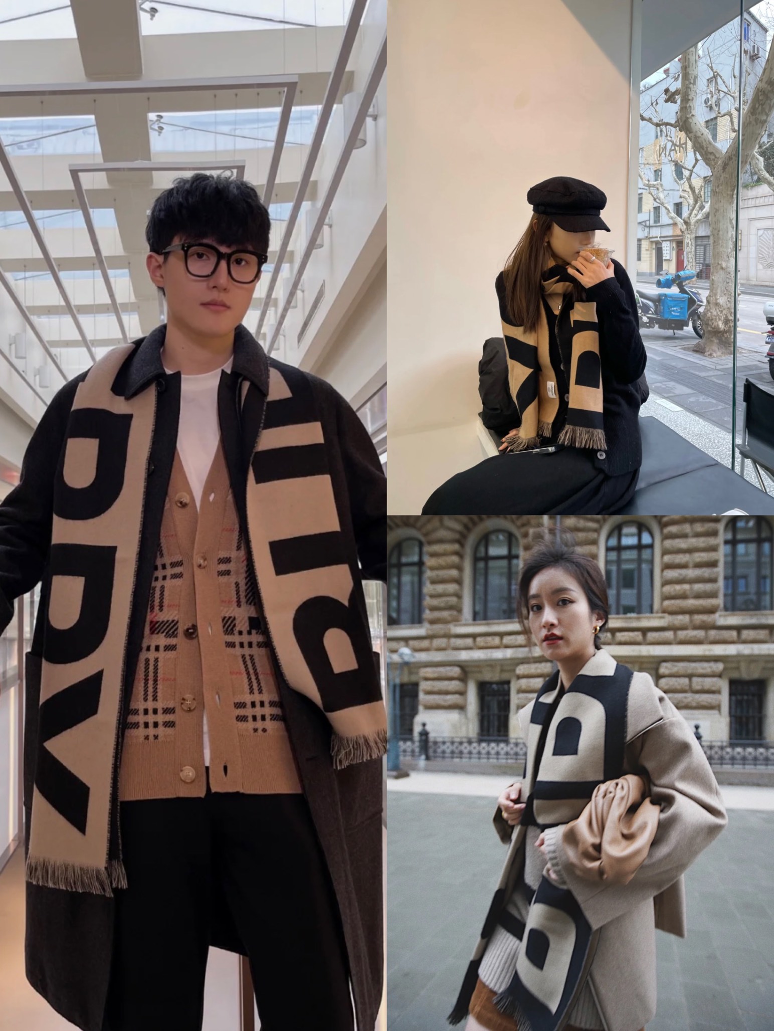 【BURBERRY】（バーバリー）カシミヤスカーフ