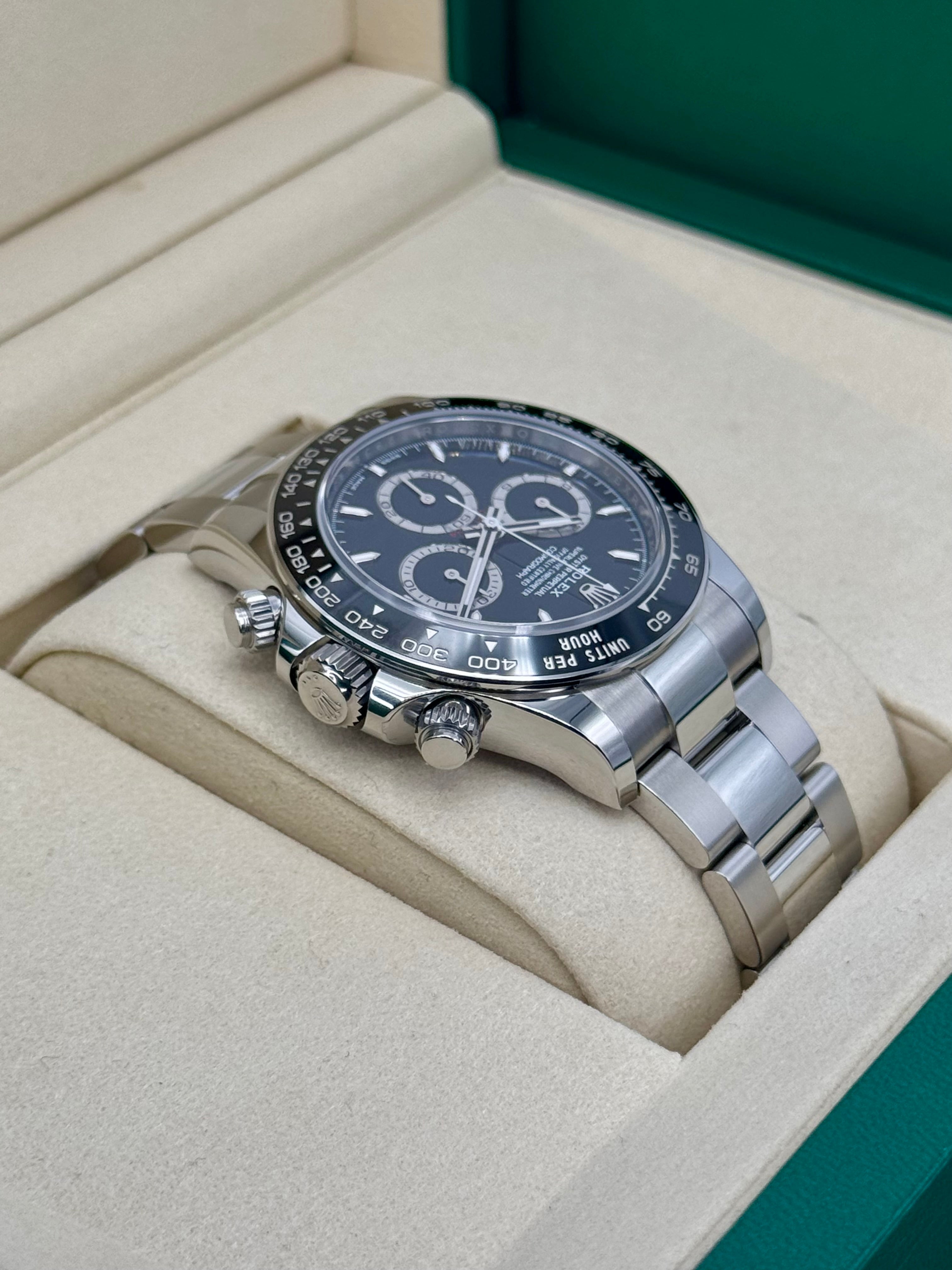 NEW 2025 ロレックス デイトナ 40mm 126500LN ステンレススチール ブラックダイヤル