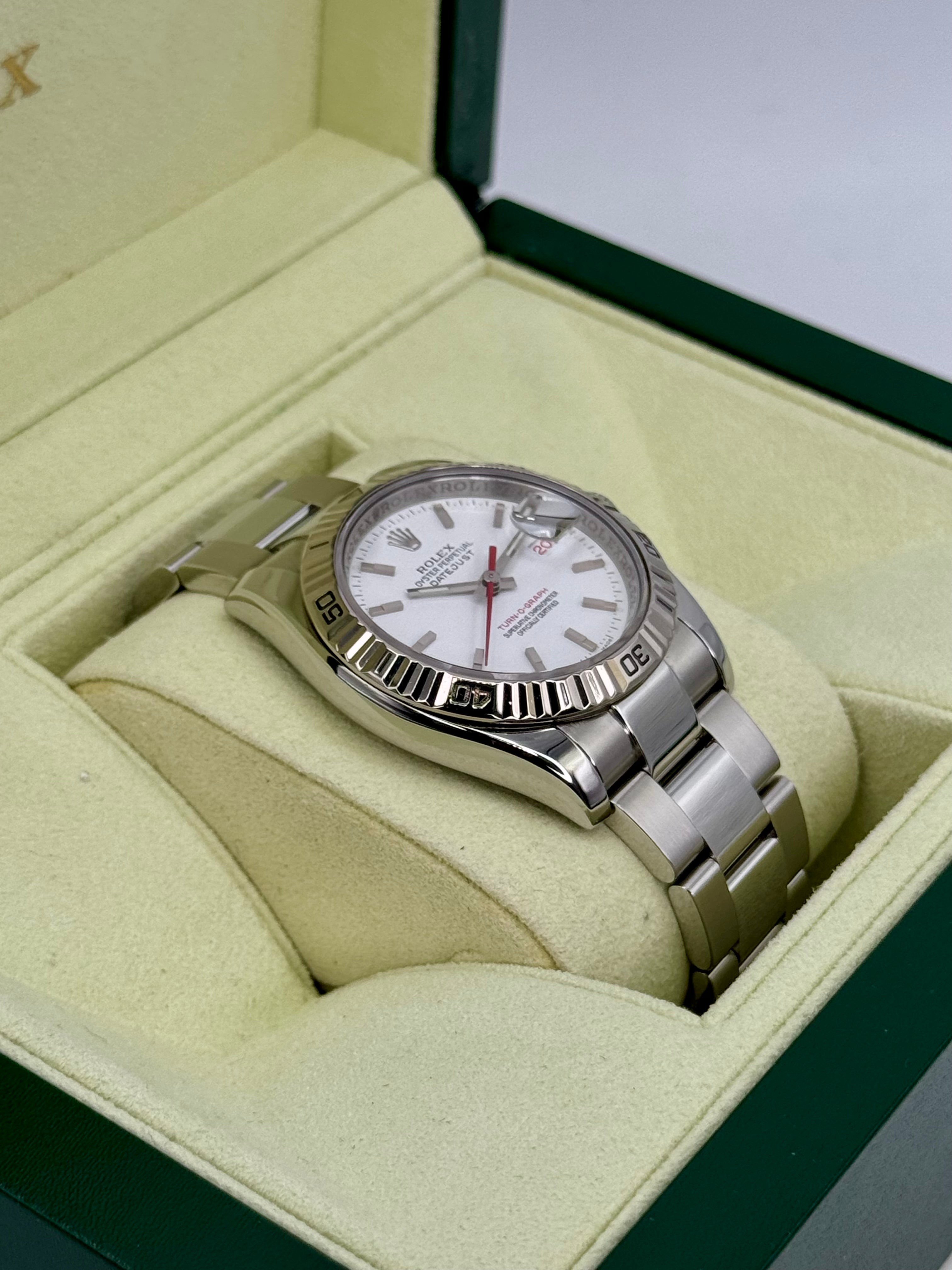 2005 ロレックス デイトジャスト ターノグラフ 36mm 116264 オイスターホワイトダイヤル