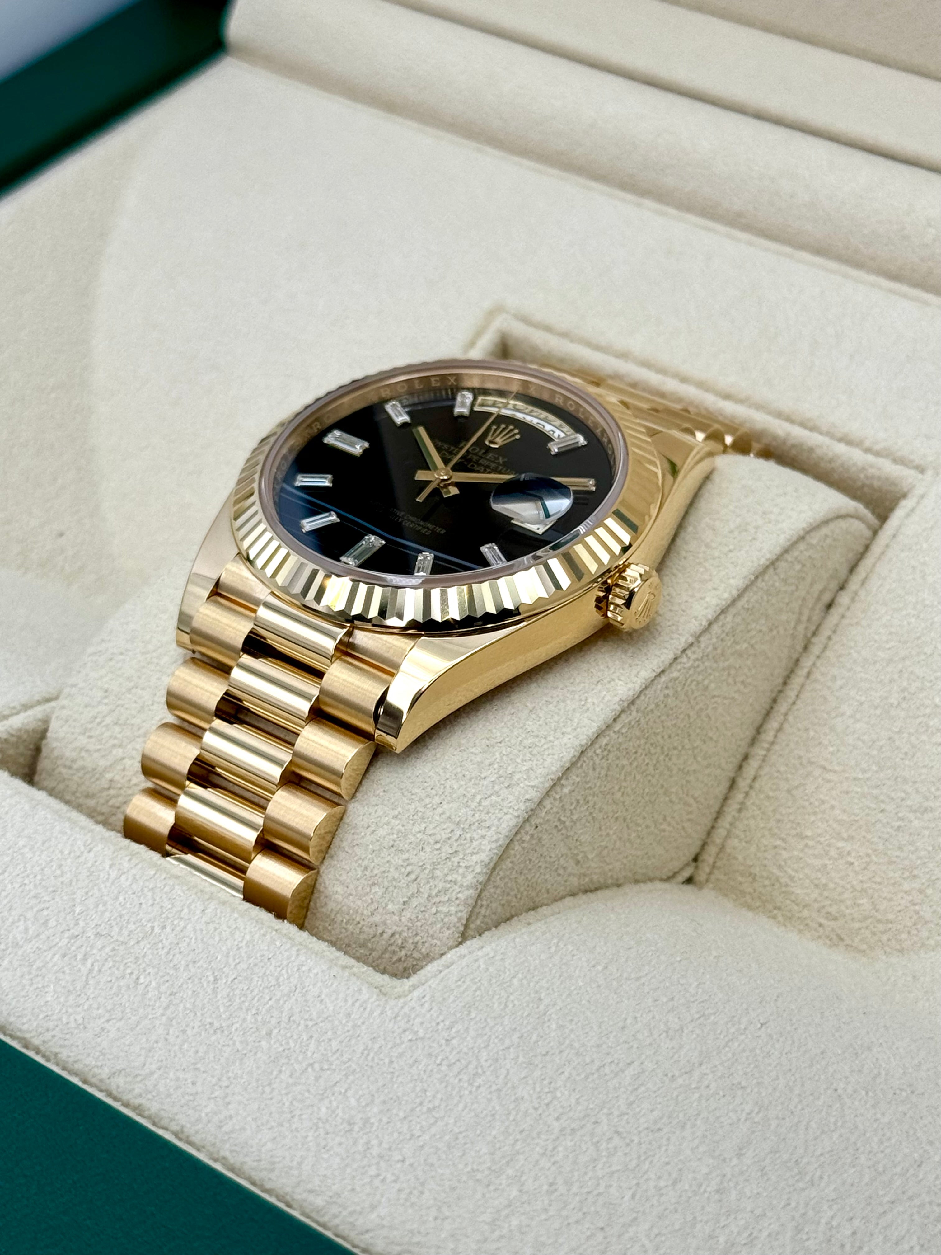 NEW ロレックス デイデイト 40mm 228238 ブラックオニキスダイヤダイヤル