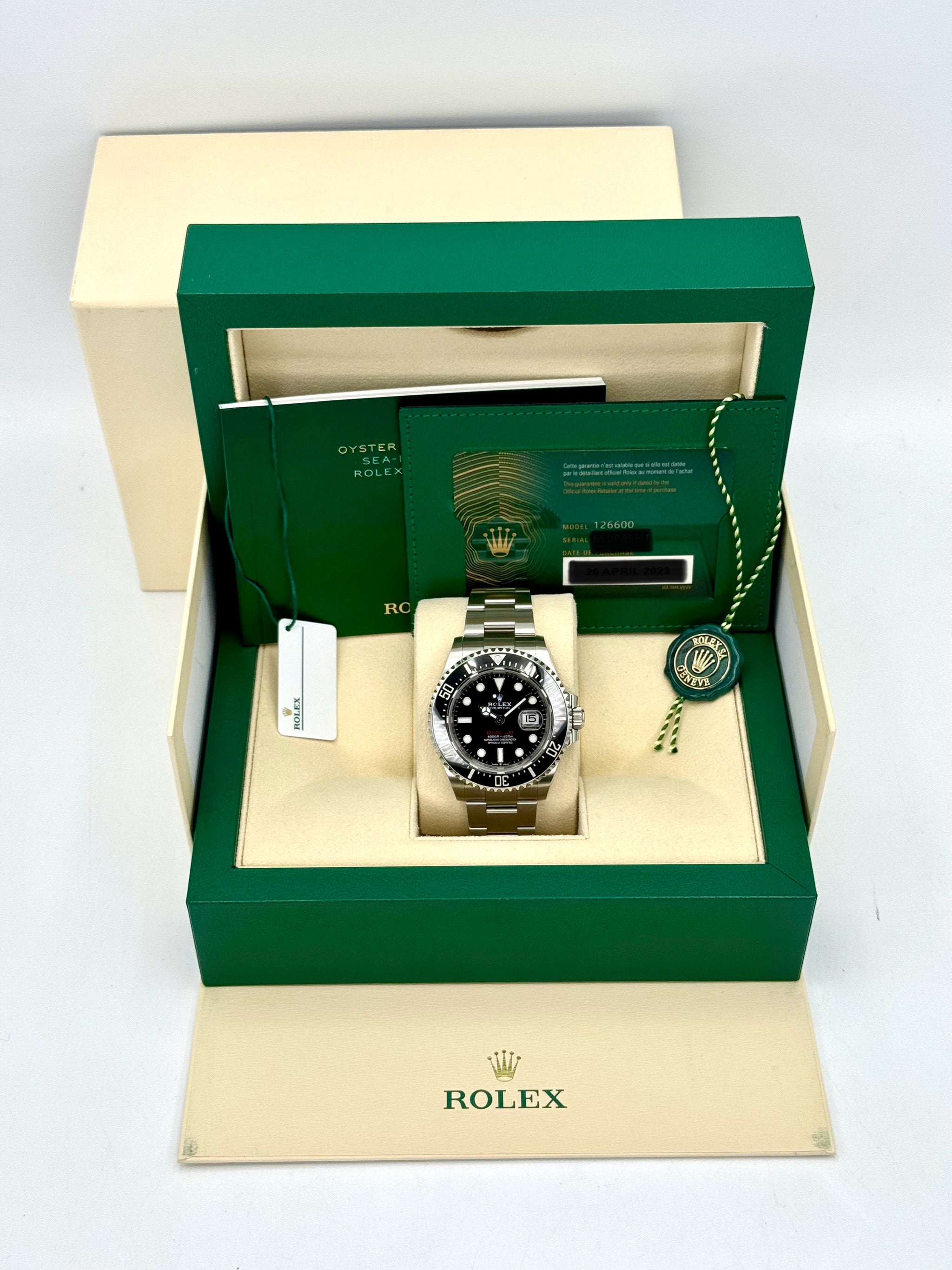 NEW 2024 ロレックス シードゥエラー 43mm 126600 ブラックダイヤル