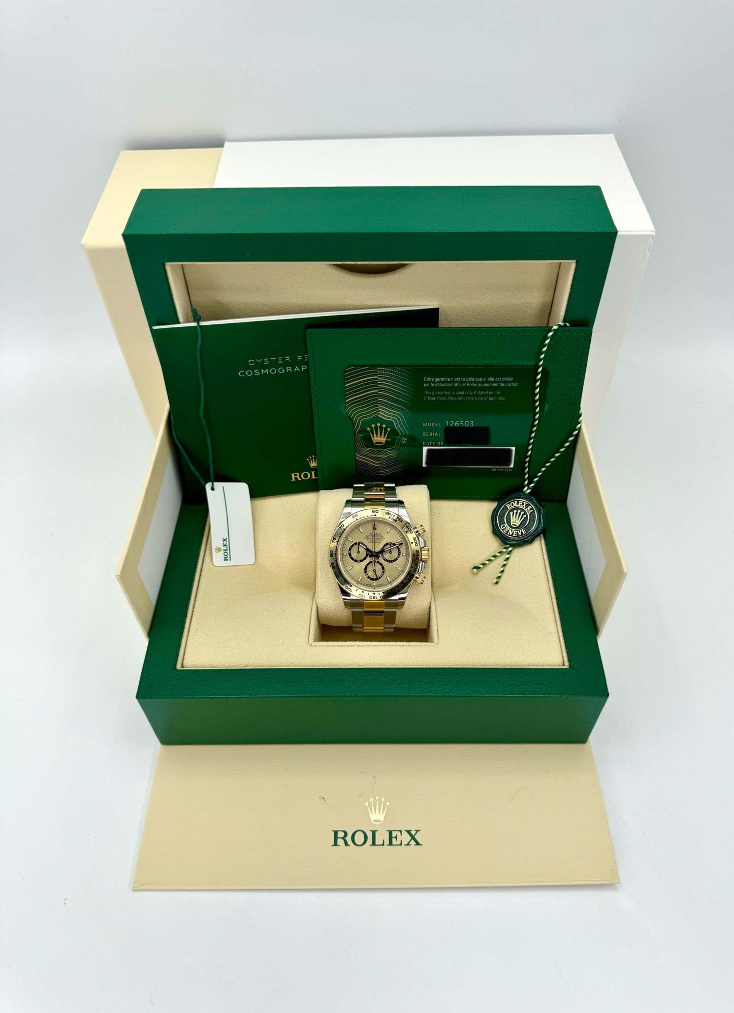 NEW 2024 ロレックス デイトナ 40mm 126503 ツートーンシャンパンダイヤル