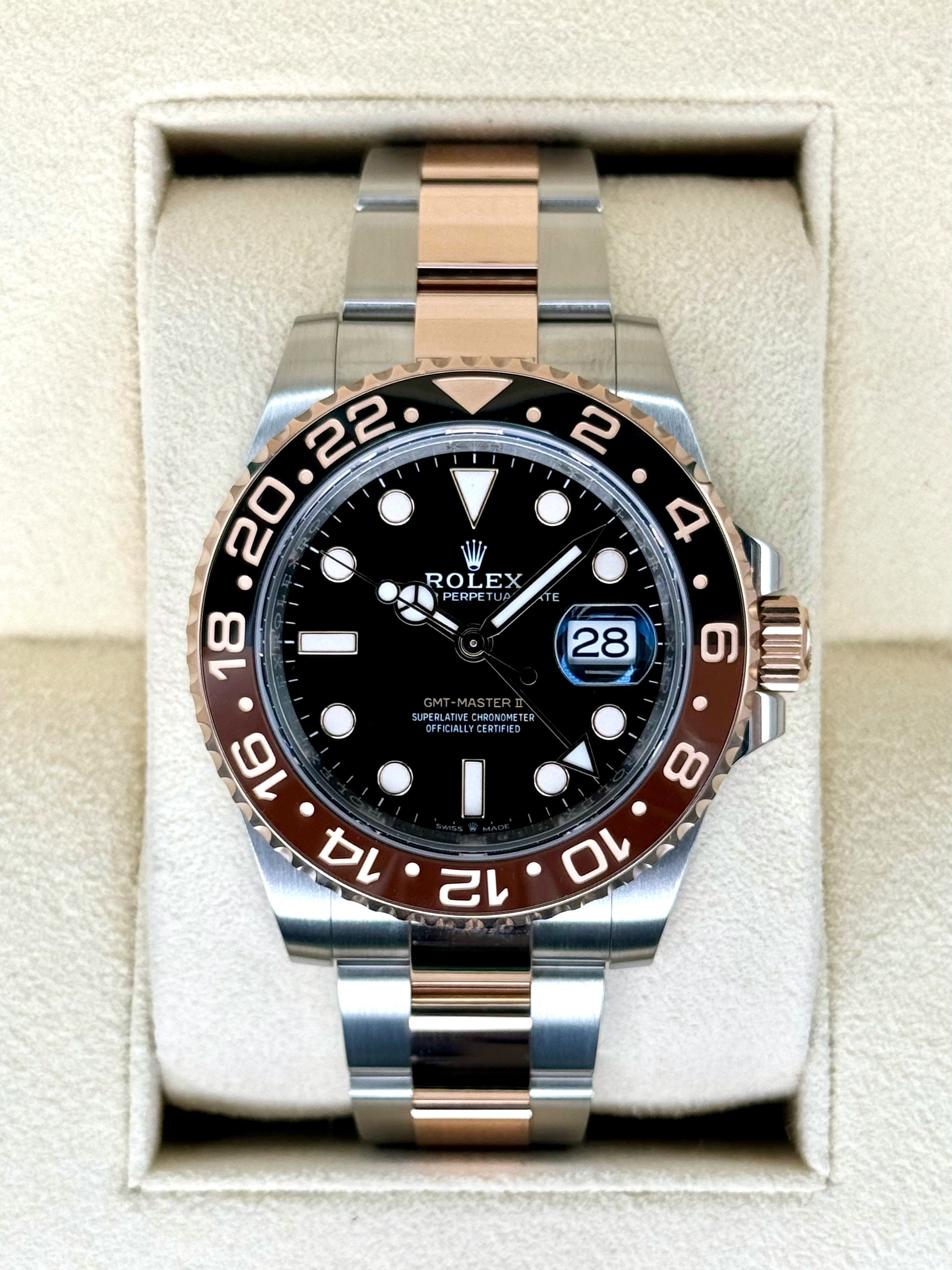 2022 ロレックス GMTマスターII 「ルートビア」 40mm 126711CHNR ツートーン