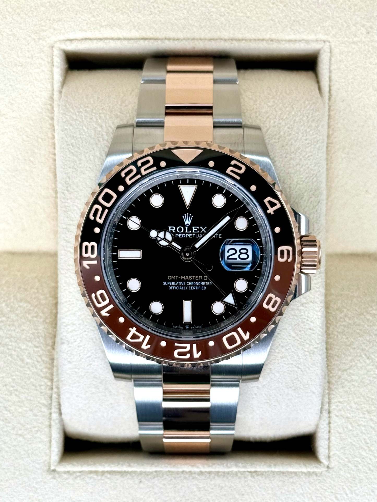 2022 ロレックス GMTマスターII 「ルートビア」 40mm 126711CHNR ツートーン