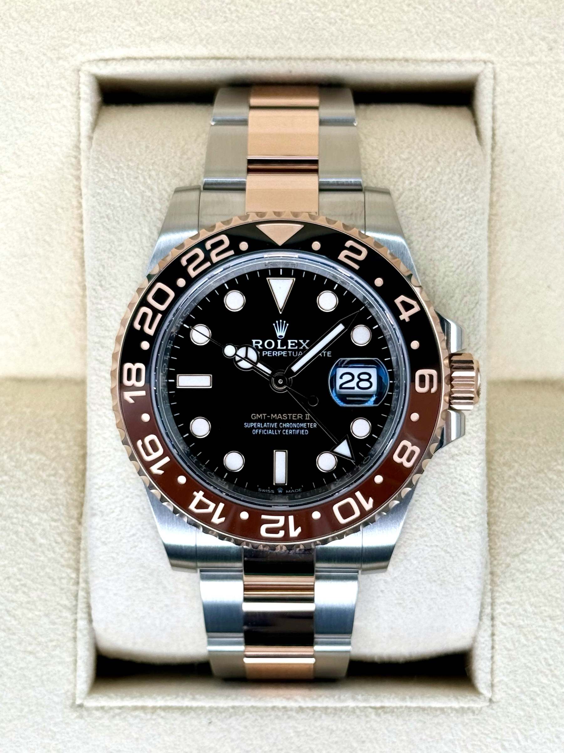 2022 ロレックス GMTマスターII 「ルートビア」 40mm 126711CHNR ツートーン