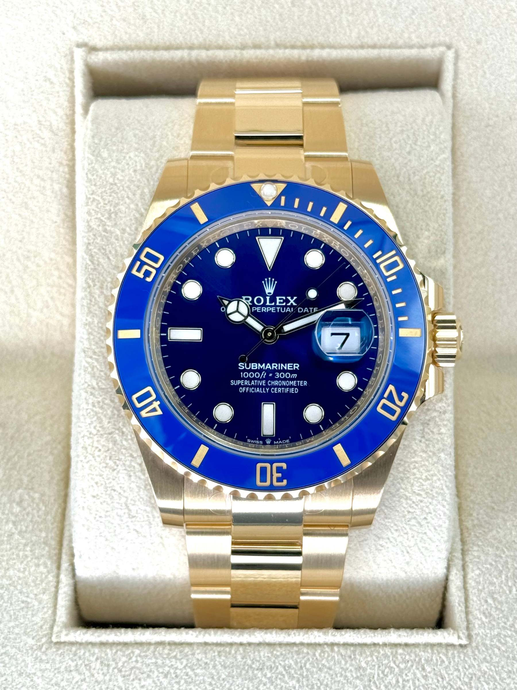 NEW 2024 ロレックス サブマリーナ 「ブルーシー」 41mm 126618LB イエローゴールド ブルーダイヤル