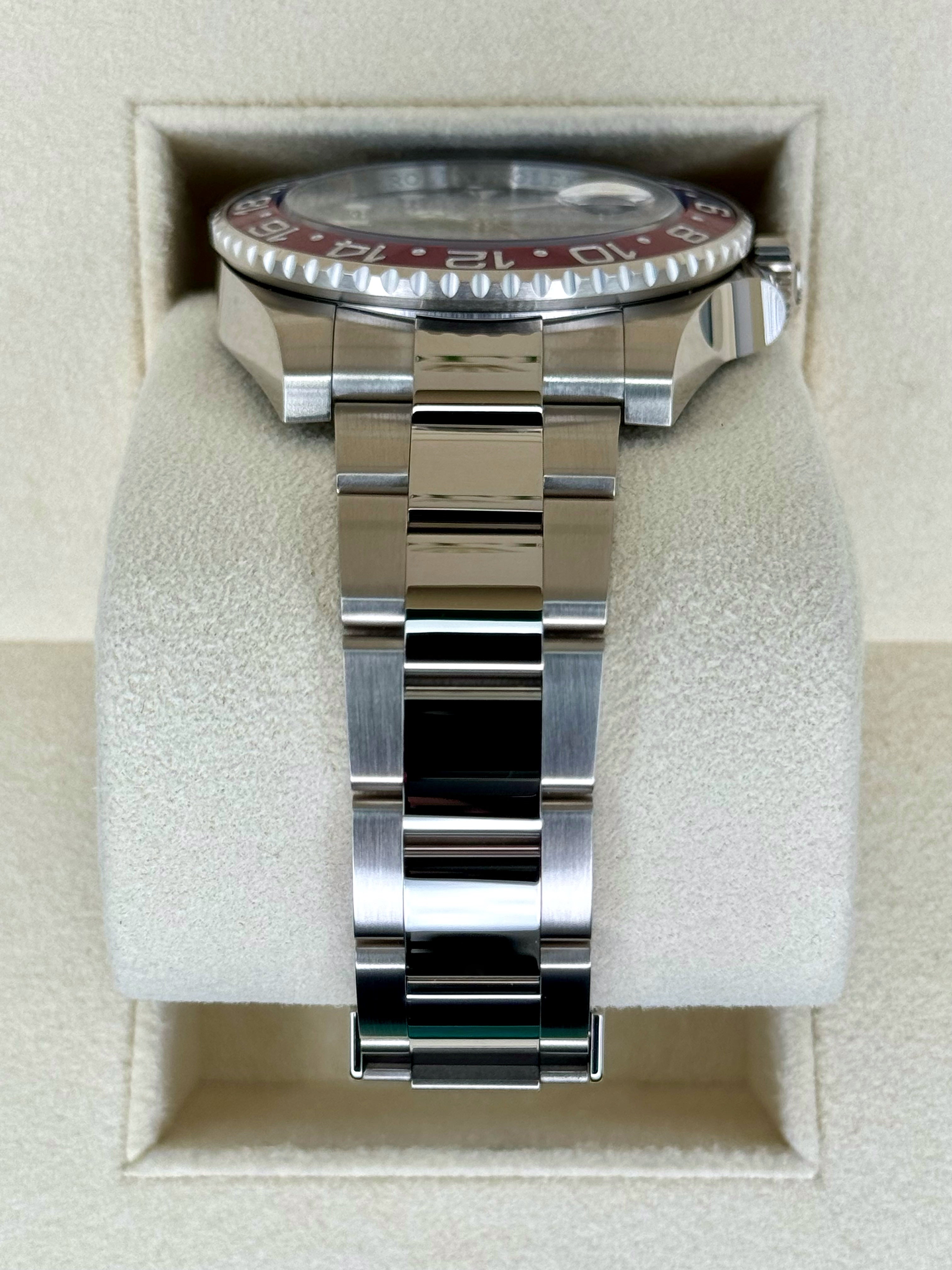 NEW 2024 ロレックス GMTマスターII 「ペプシ」 40mm 126719BLRO ホワイトゴールドブルーダイヤル