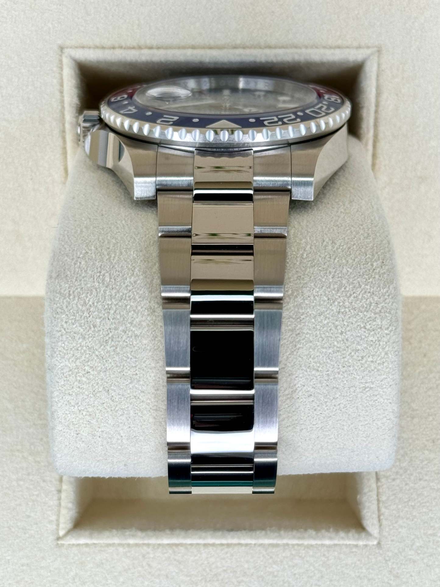 NEW 2024 ロレックス GMTマスターII 「ペプシ」 40mm 126719BLRO ホワイトゴールドブルーダイヤル