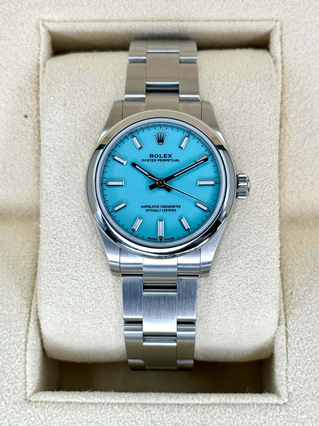 2021 ロレックス オイスターパーペチュアル 31mm 277200 ターコイズ ティファニーブルー文字盤