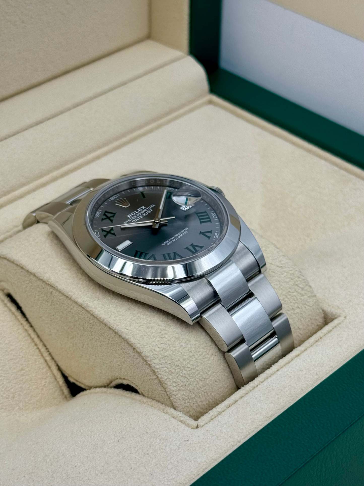 NEW 2024 ロレックス デイトジャスト 41mm 126300 オイスター ウィンブルドン ダイヤル