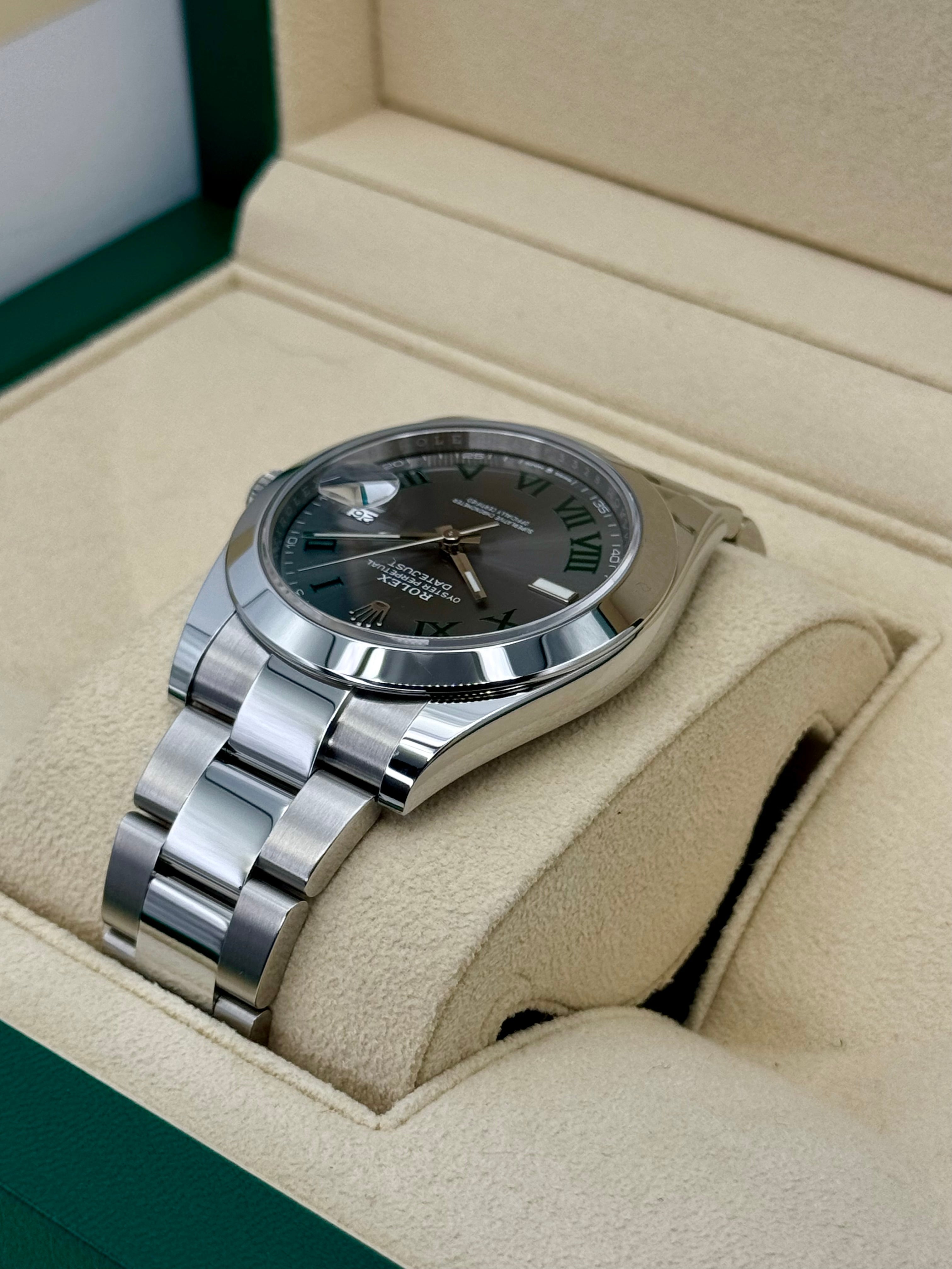 NEW 2024 ロレックス デイトジャスト 41mm 126300 オイスター ウィンブルドン ダイヤル
