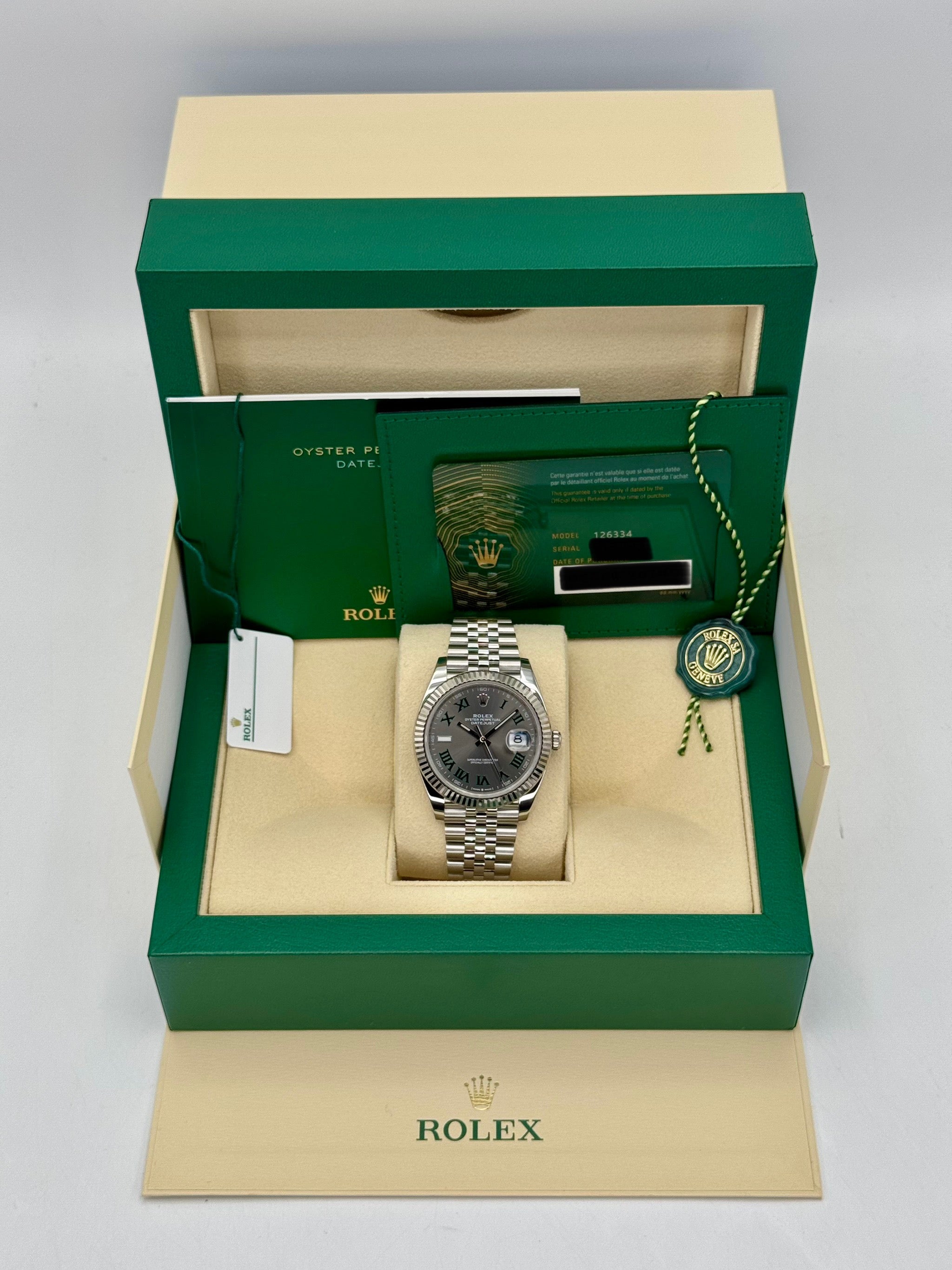 2024 ロレックス デイトジャスト 41mm 126334 ジュビリー ウィンブルドン ダイヤル