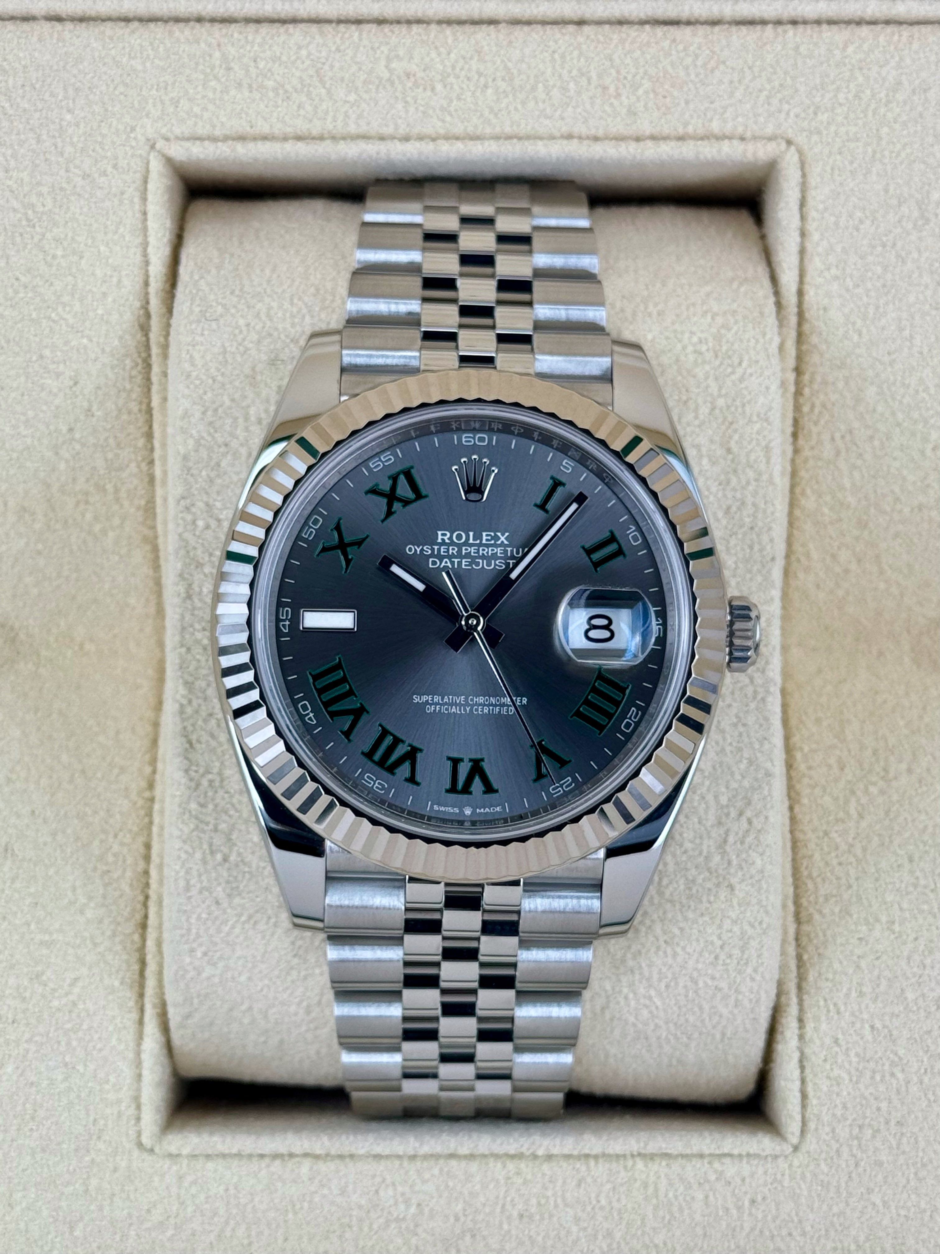 2024 ロレックス デイトジャスト 41mm 126334 ジュビリー ウィンブルドン ダイヤル